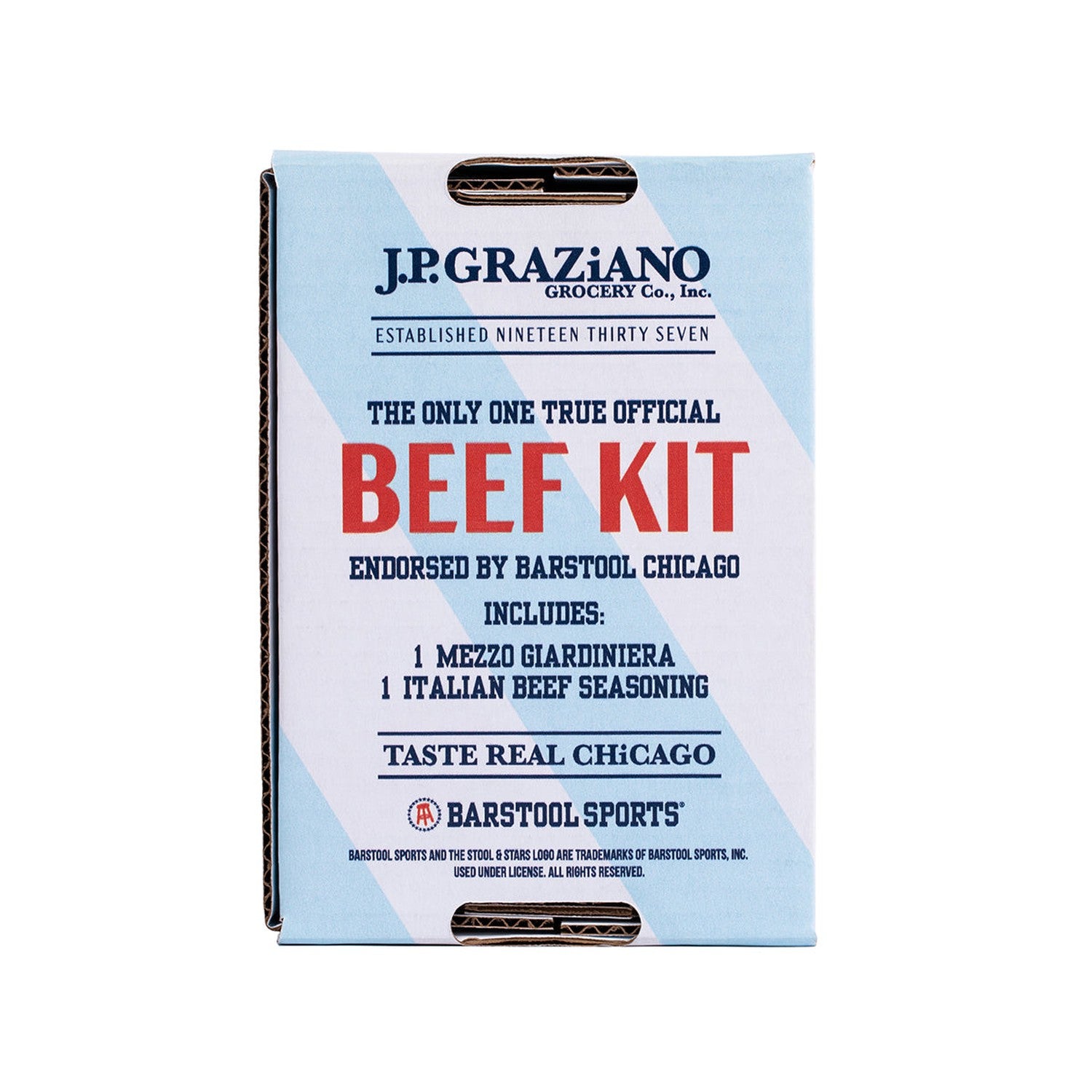 Barstool Chicago X J P Graziano Beef Kit Gift Box Red Line Radio Barstool Sports