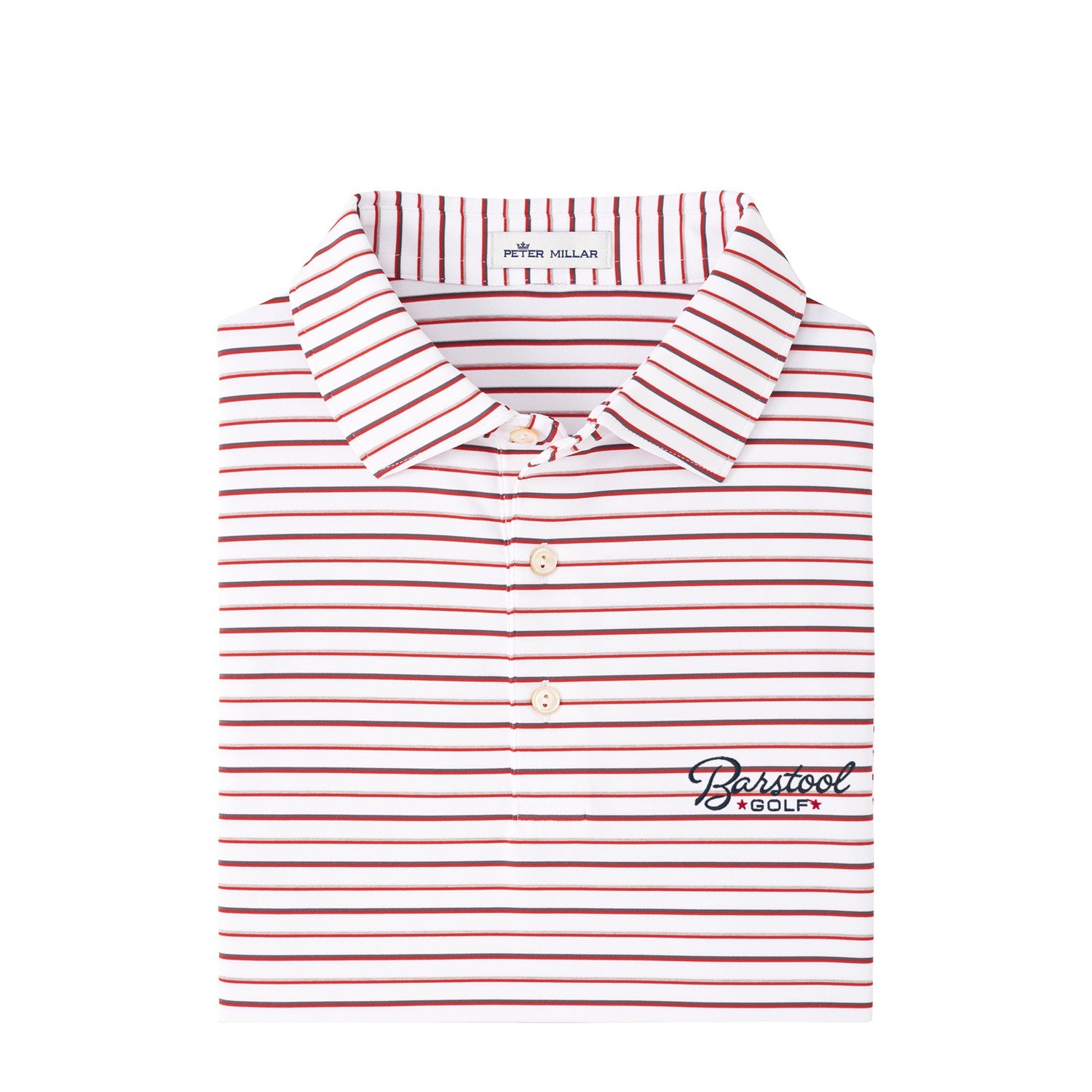 Peter Millar x Barstool Golf Wiggs Stripe Performance Polo