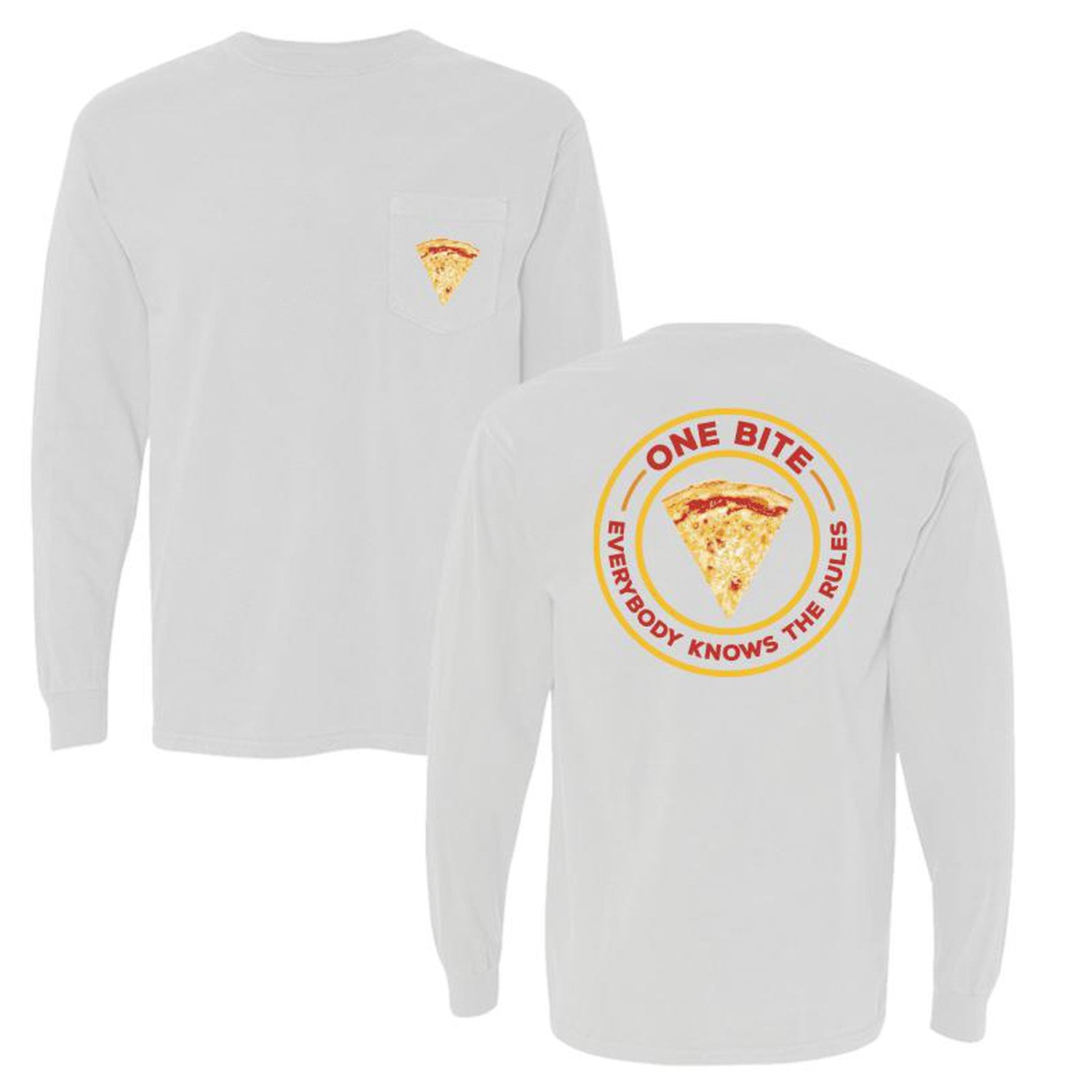 One Bite Long Sleeve Pocket Tee