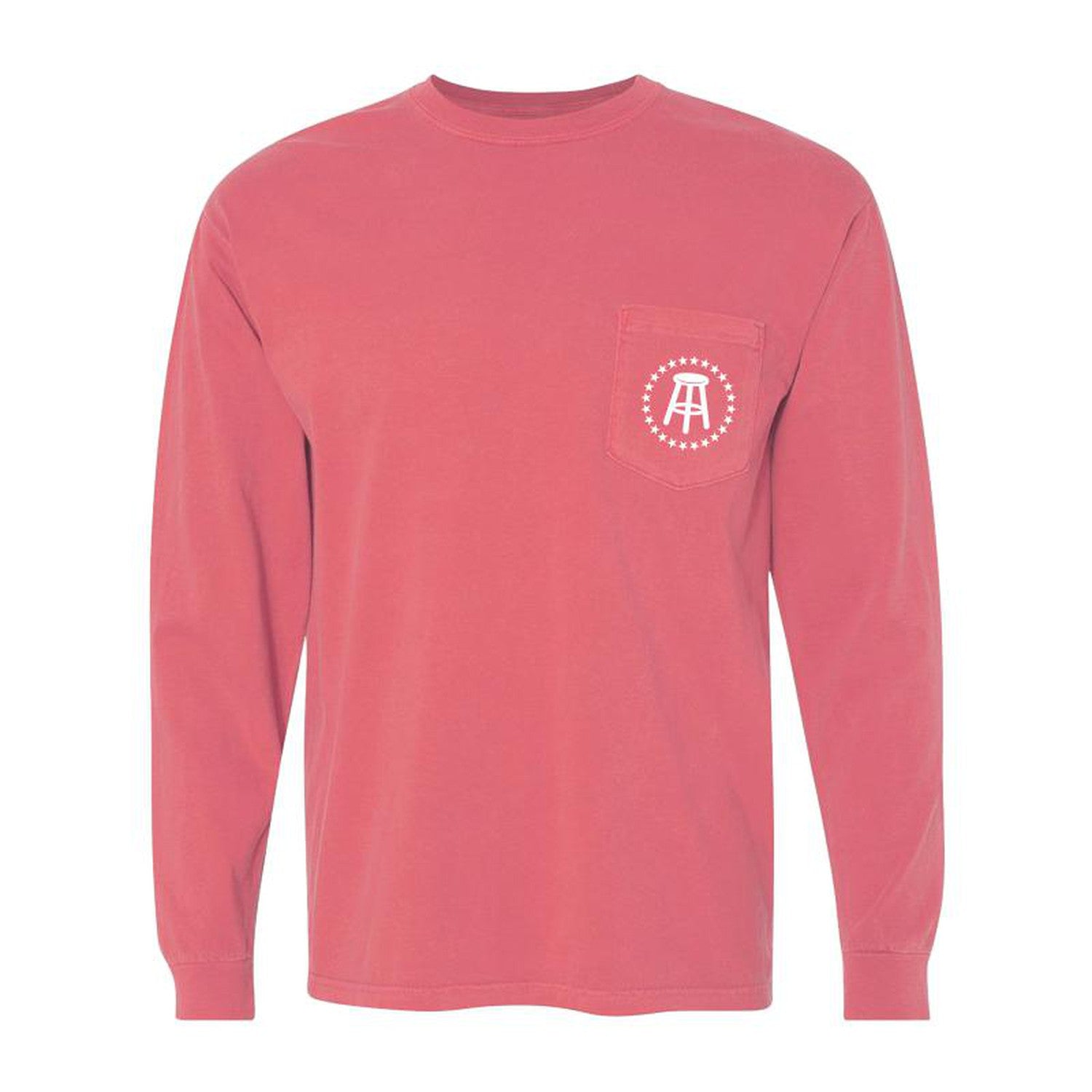 Comfort Colors Stool/Stars Logo Long Sleeve Pocket Tee ...