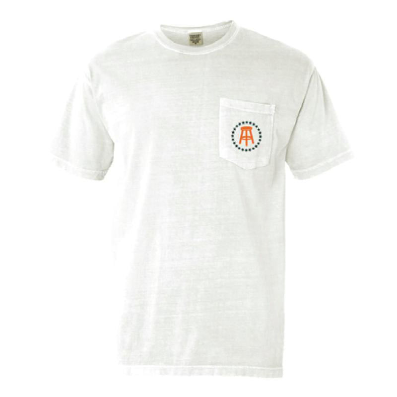 Monogrammed Designer Inspired Logo Comfort Colors Pocket Tee