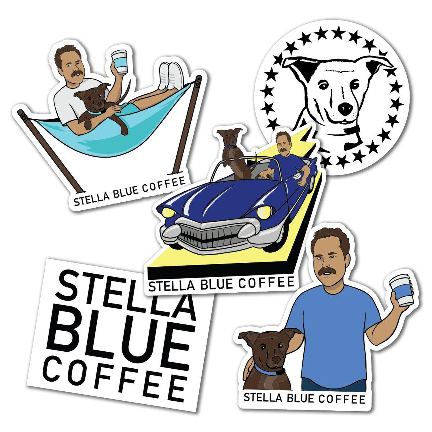 Stella Blue Sticker Pack