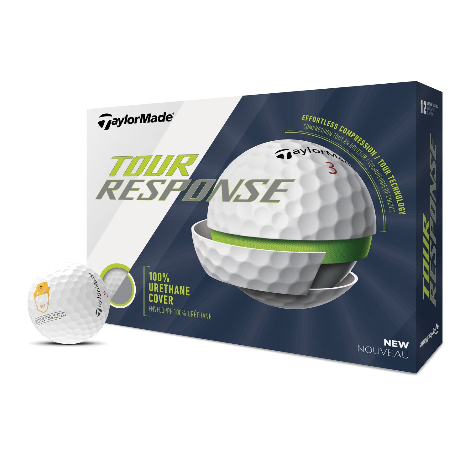 TaylorMade x Spittin Chiclets Tour Response Golf Balls - Set of 1 Dozen