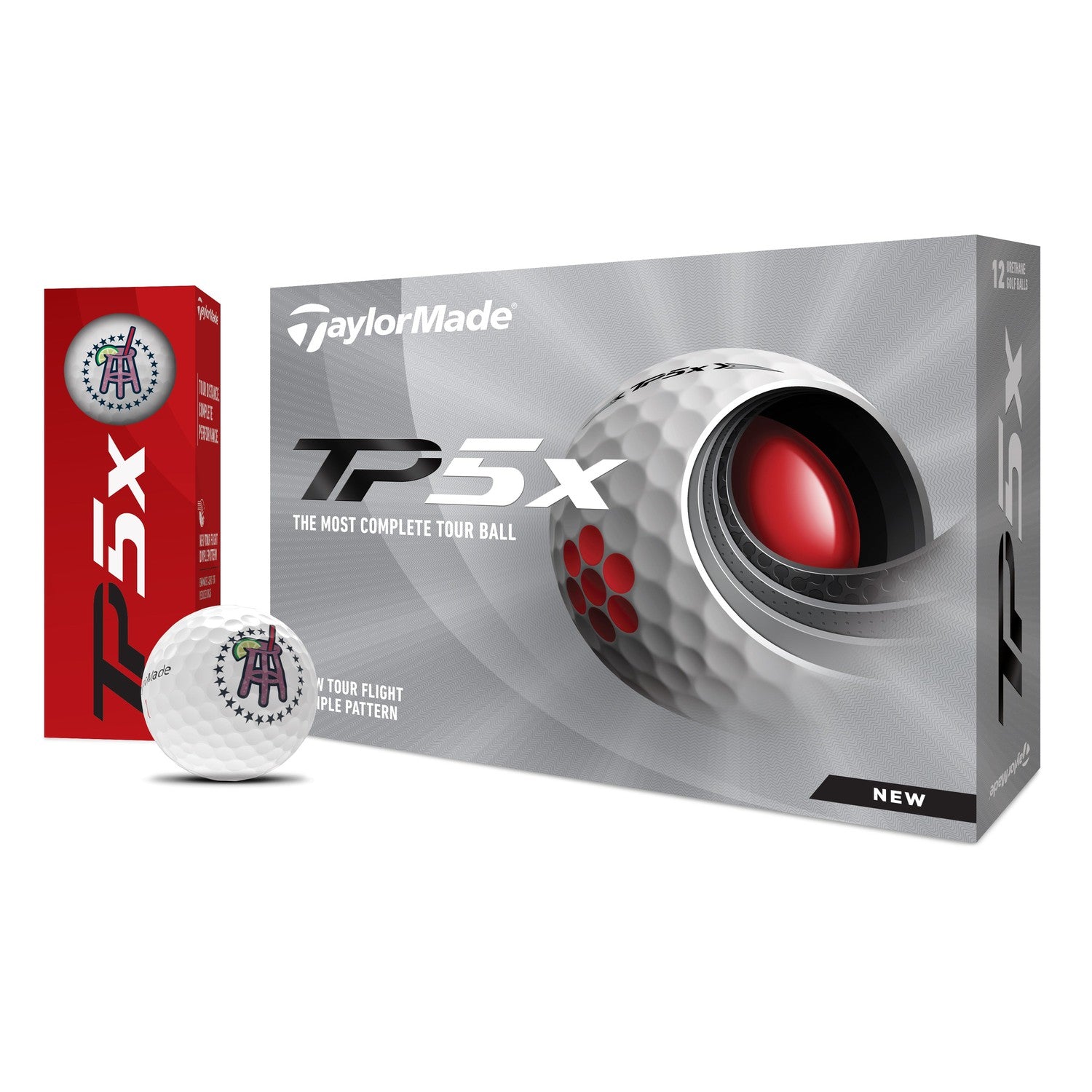 TaylorMade x Transfusion TP5x Golf Balls (Set of 1 Dozen)