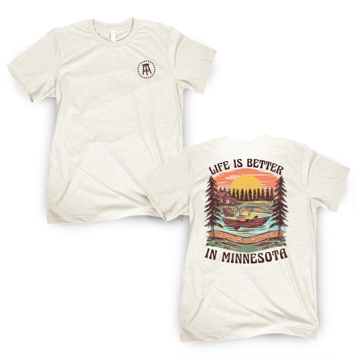 Barstool Chicago It's Miller Time Tee Tan