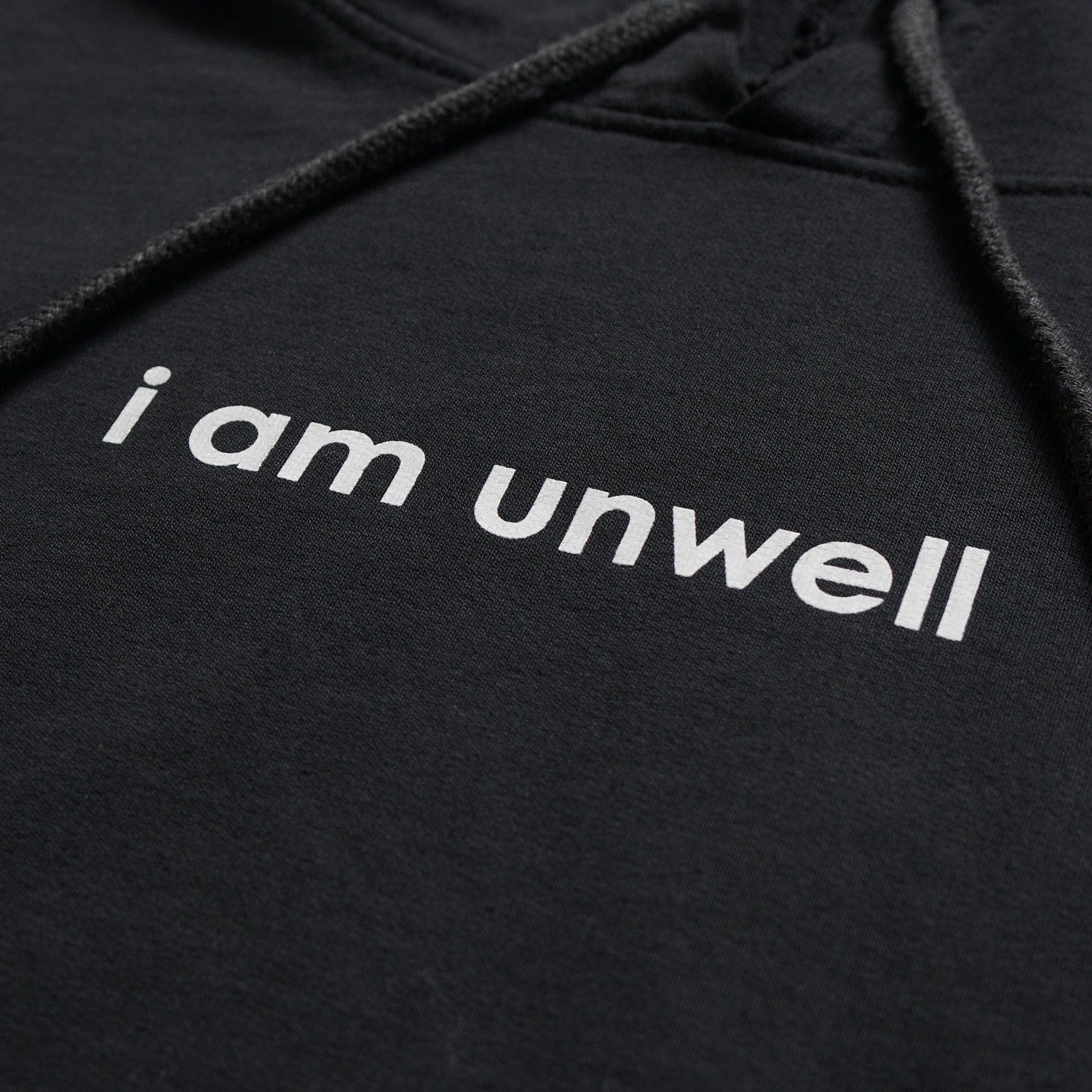 I Am Unwell Cropped Hoodie Black Call Her Daddy Clothing Merch Barstool Sports