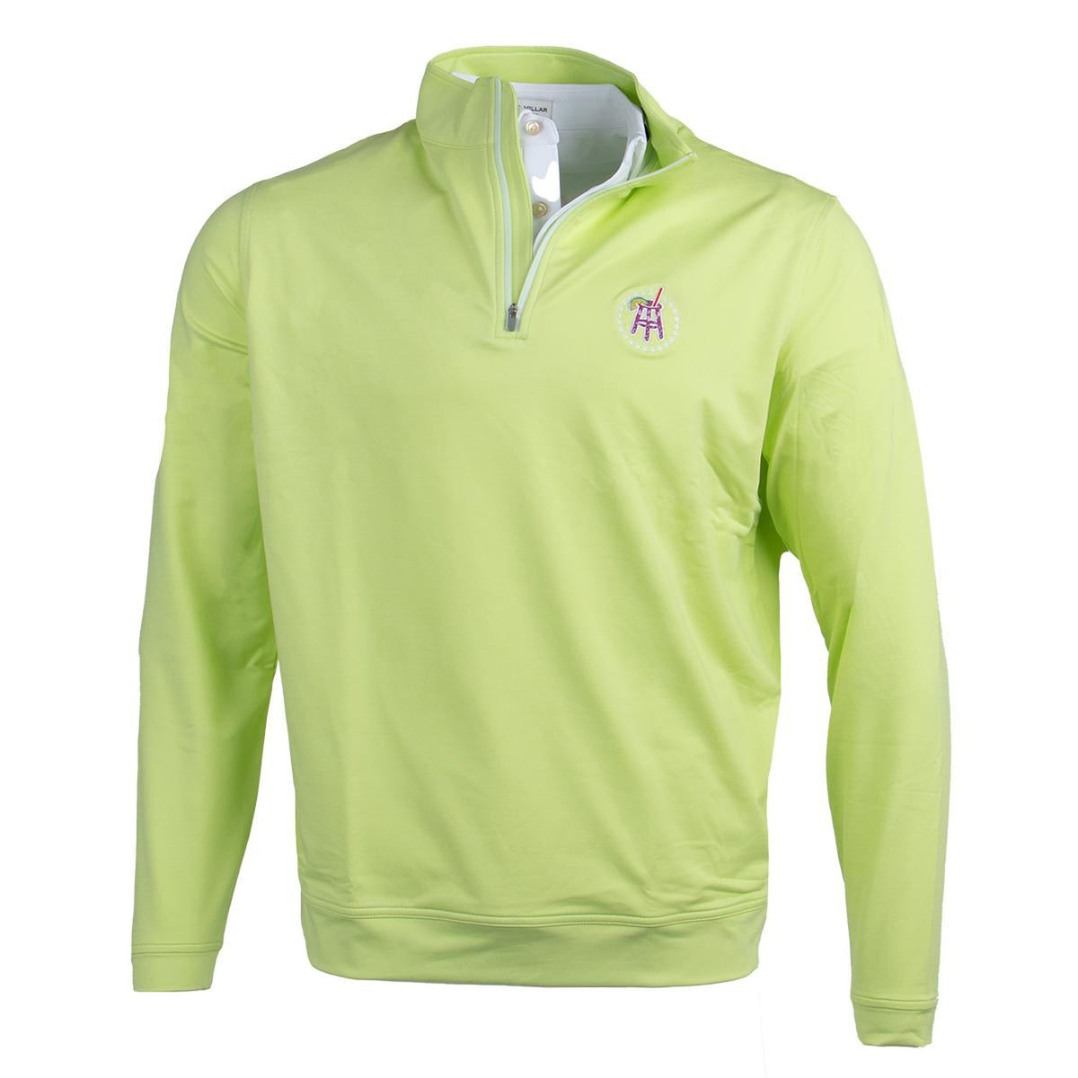 Alabama Crimson Tide Peter Millar Perth Solid Stretch Quarter-Zip Top - Blue