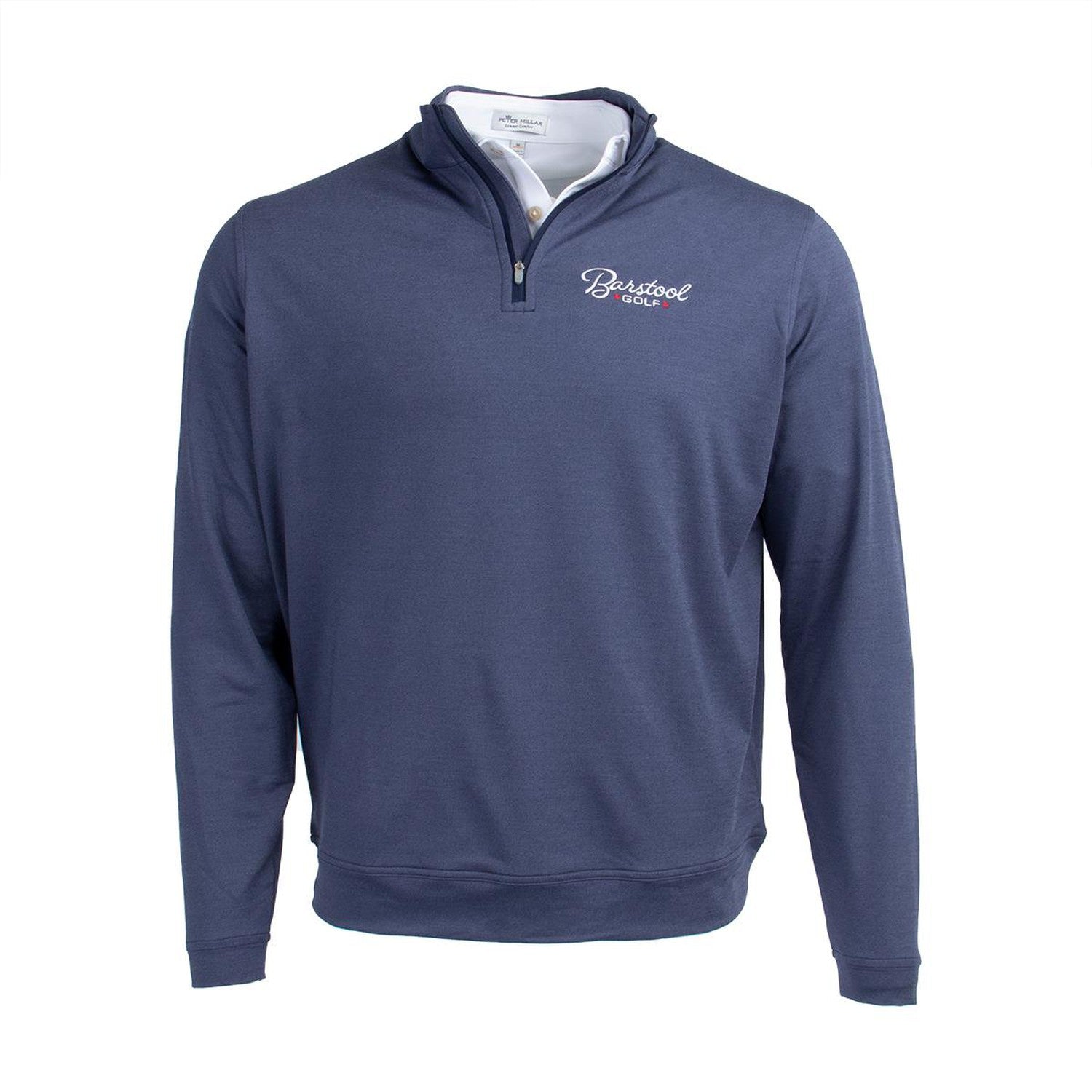 Peter Millar Barstool Golf Quarter Zip Fore Play Podcast Jackets Clothing Merch Barstool Sports