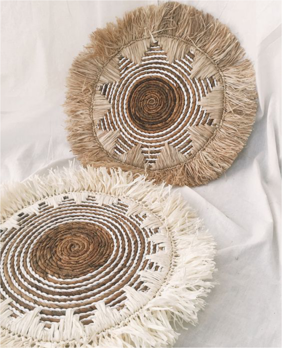 RAFFIA TRIBAL PLACEMAT – house of makana