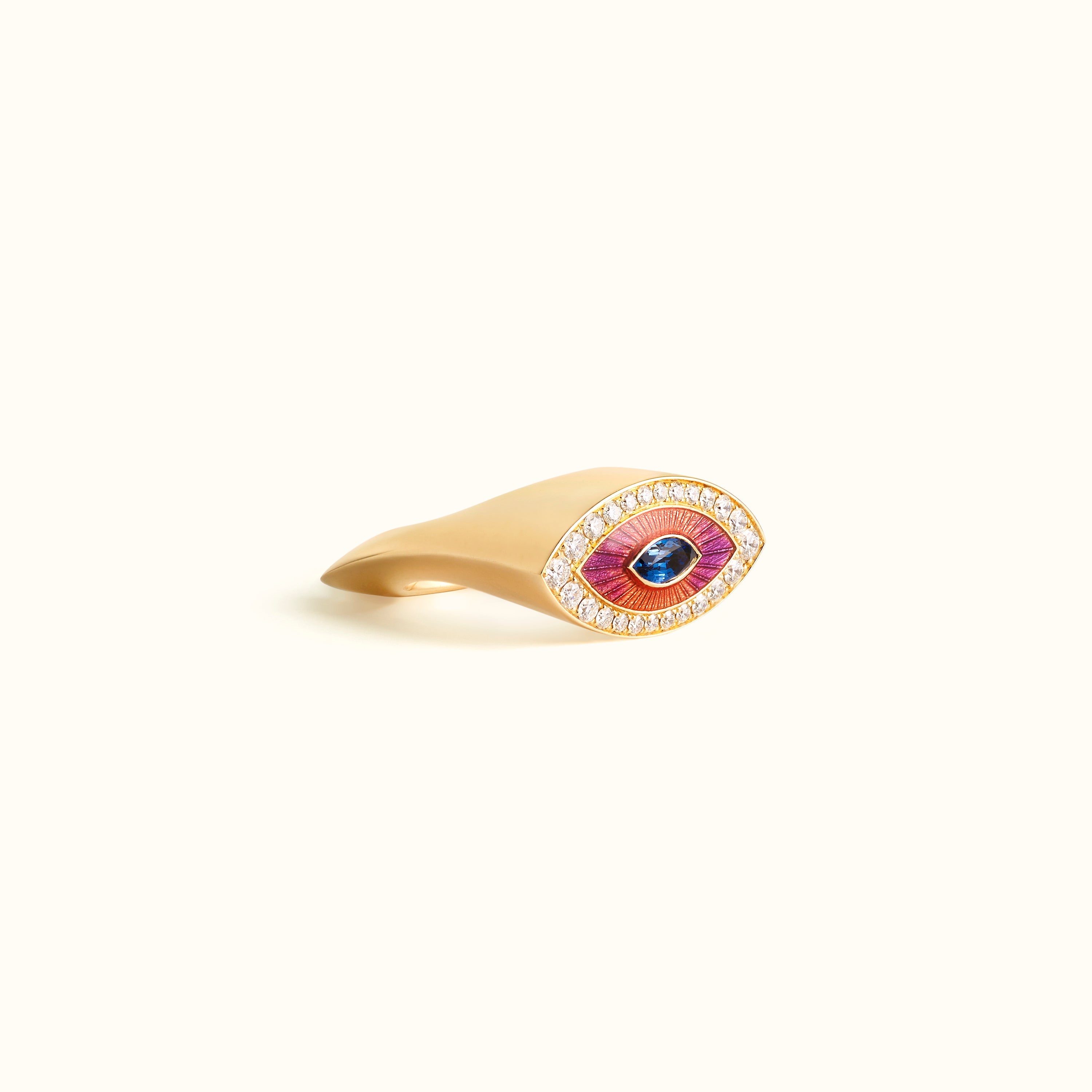 Evil Eye Purple ring - Marie Lichtenberg