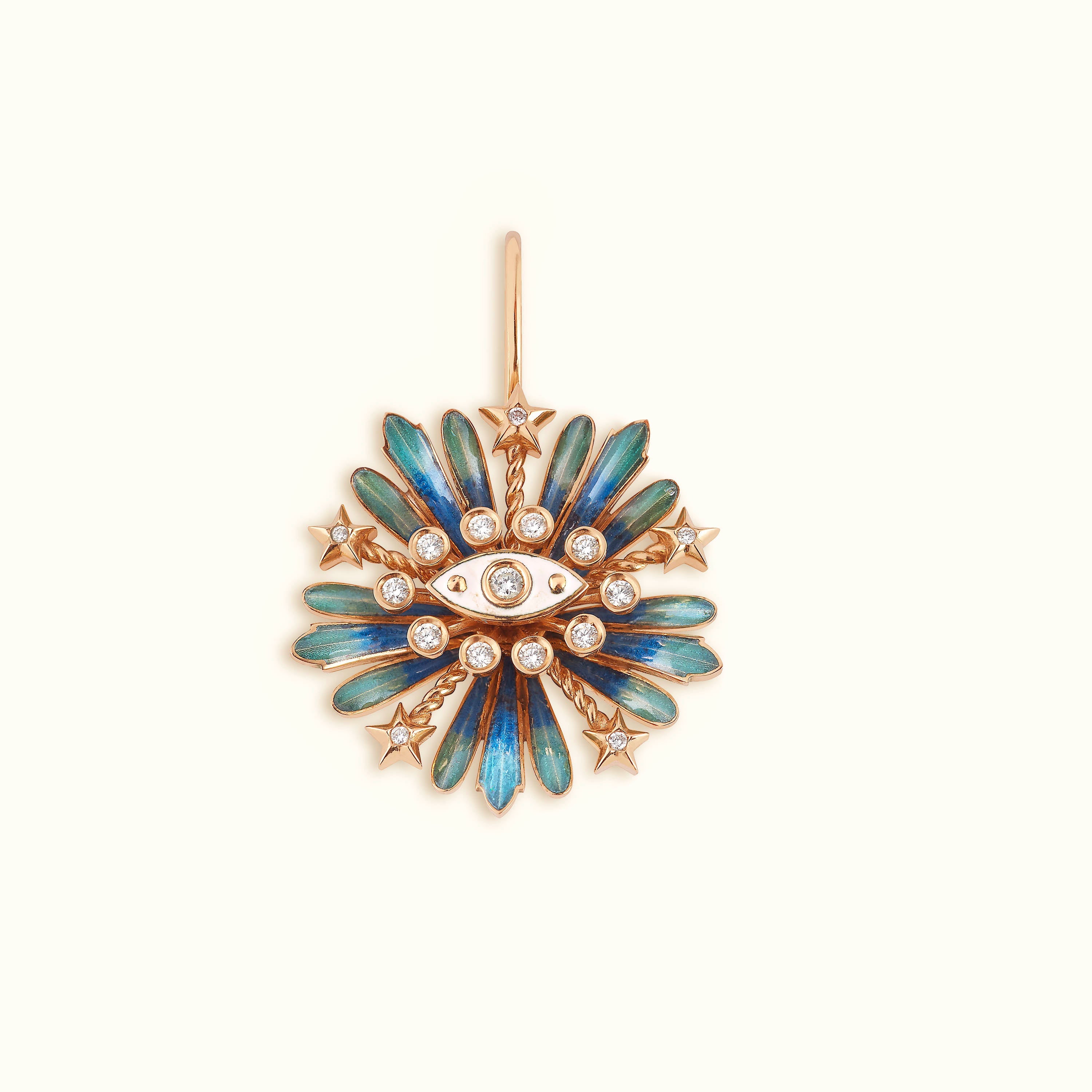 Flower earring blue - Marie Lichtenberg