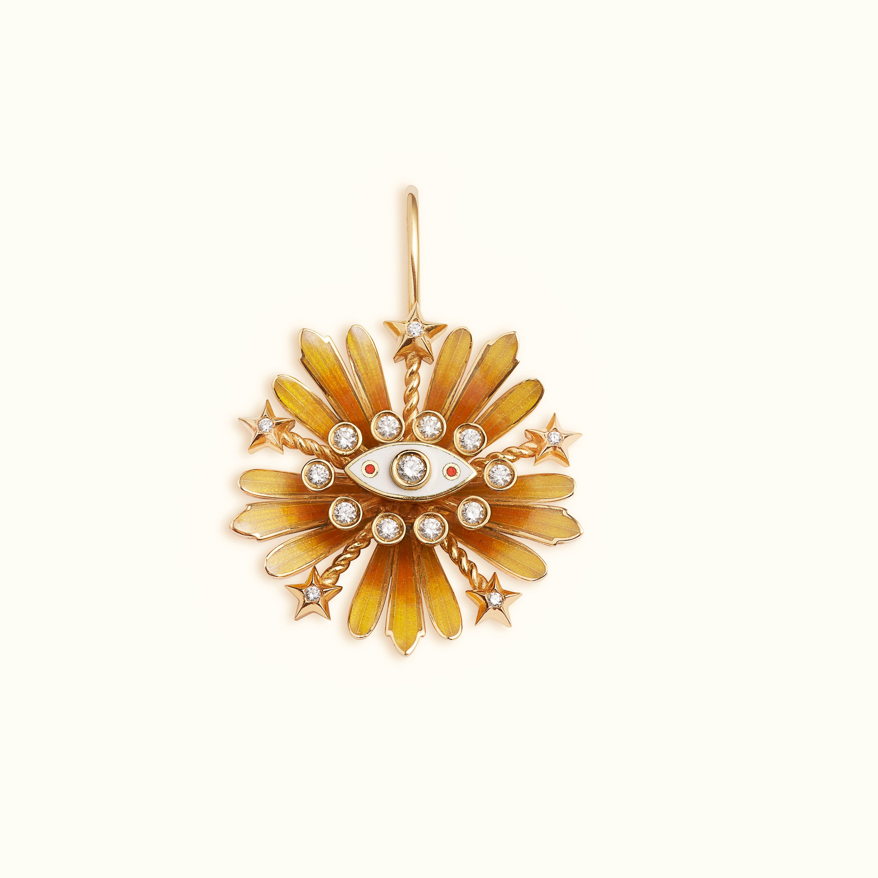 Flower earring orange - Marie Lichtenberg