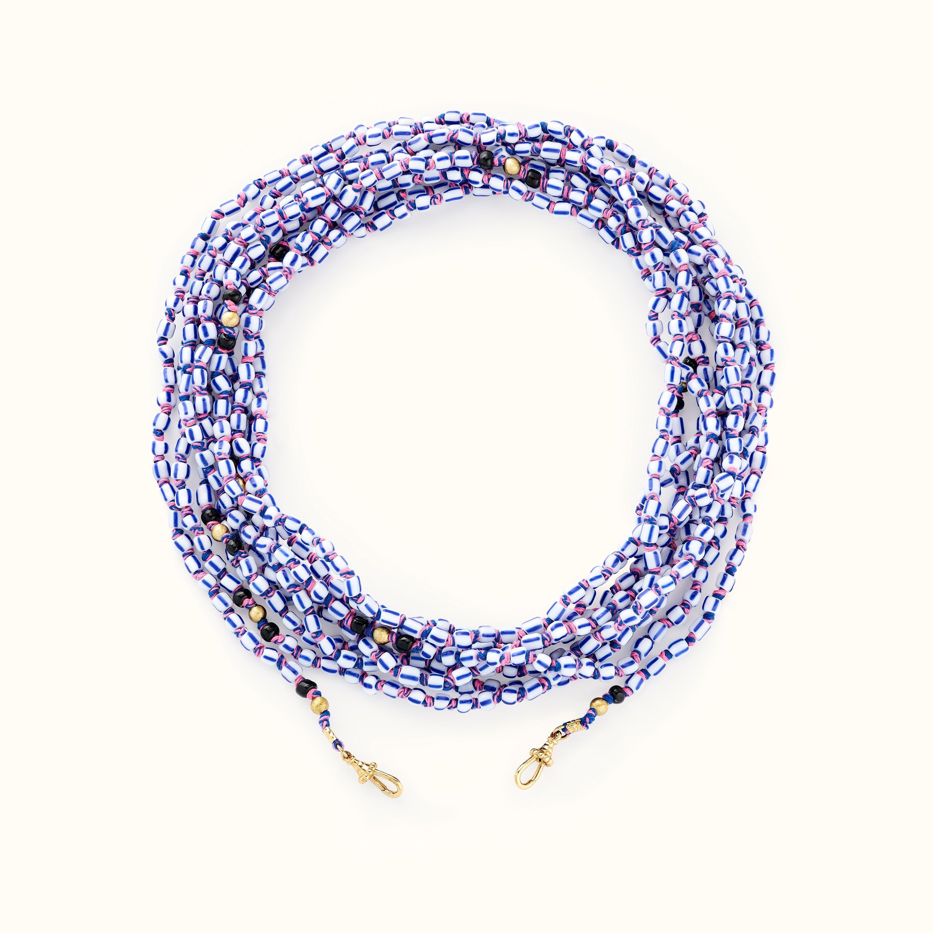 Mauli beads ghana blue 4m - Marie Lichtenberg