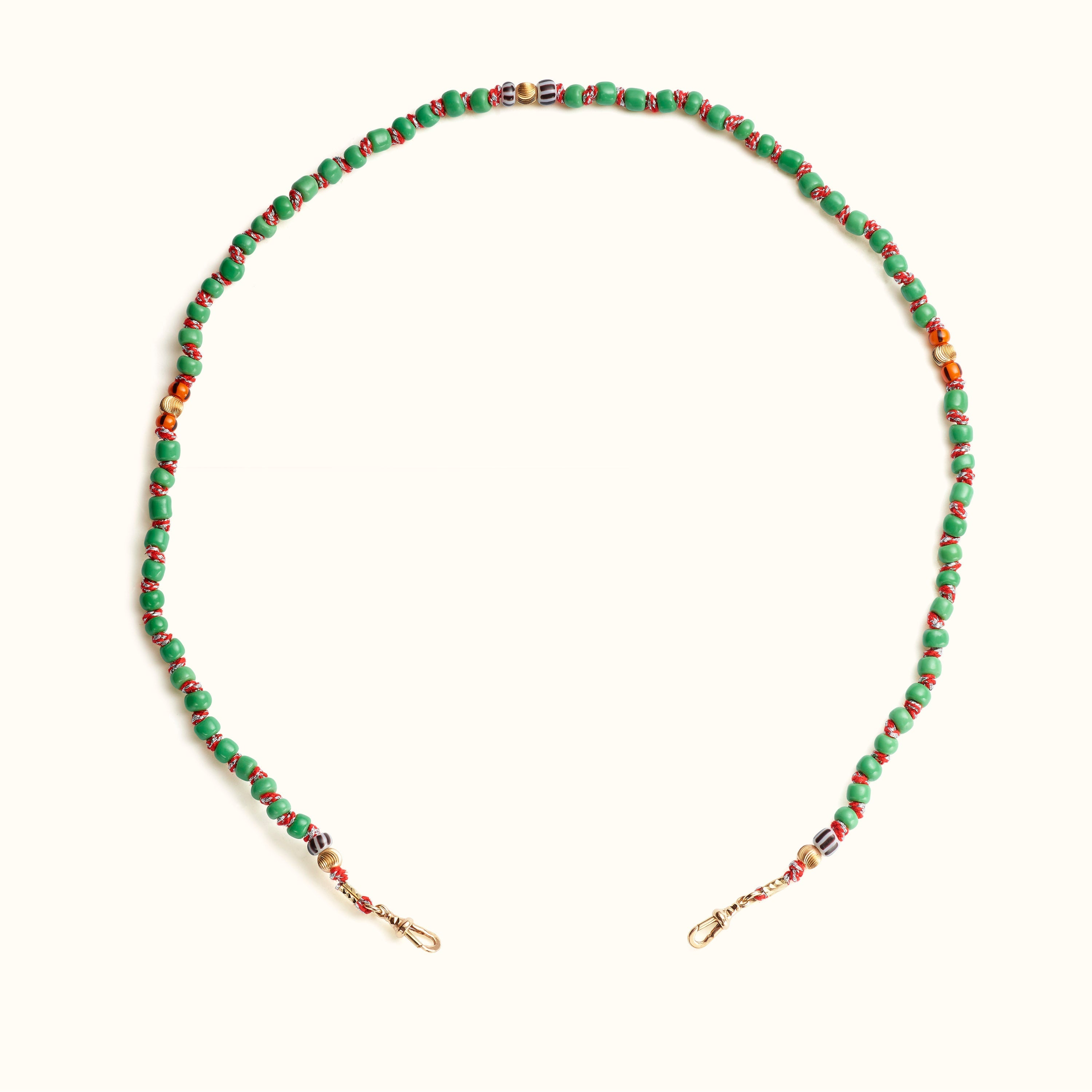 Mauli Beads Ghana Green 37cm - Marie Lichtenberg