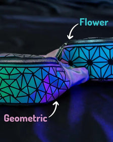 Geometric Bum Bag Waist Bag Holographic Fanny Pack Reflective