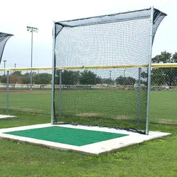 Athletic Connection Baseball Hitting Station – Galvanized Frame with Containment Net – SKU: BBHITSTA