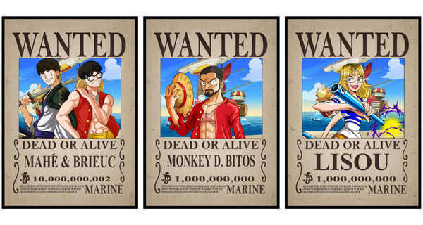 poster one piece personnalisé