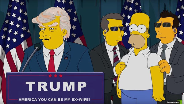 Donald Trump president des Etats Unis dans les Simpson