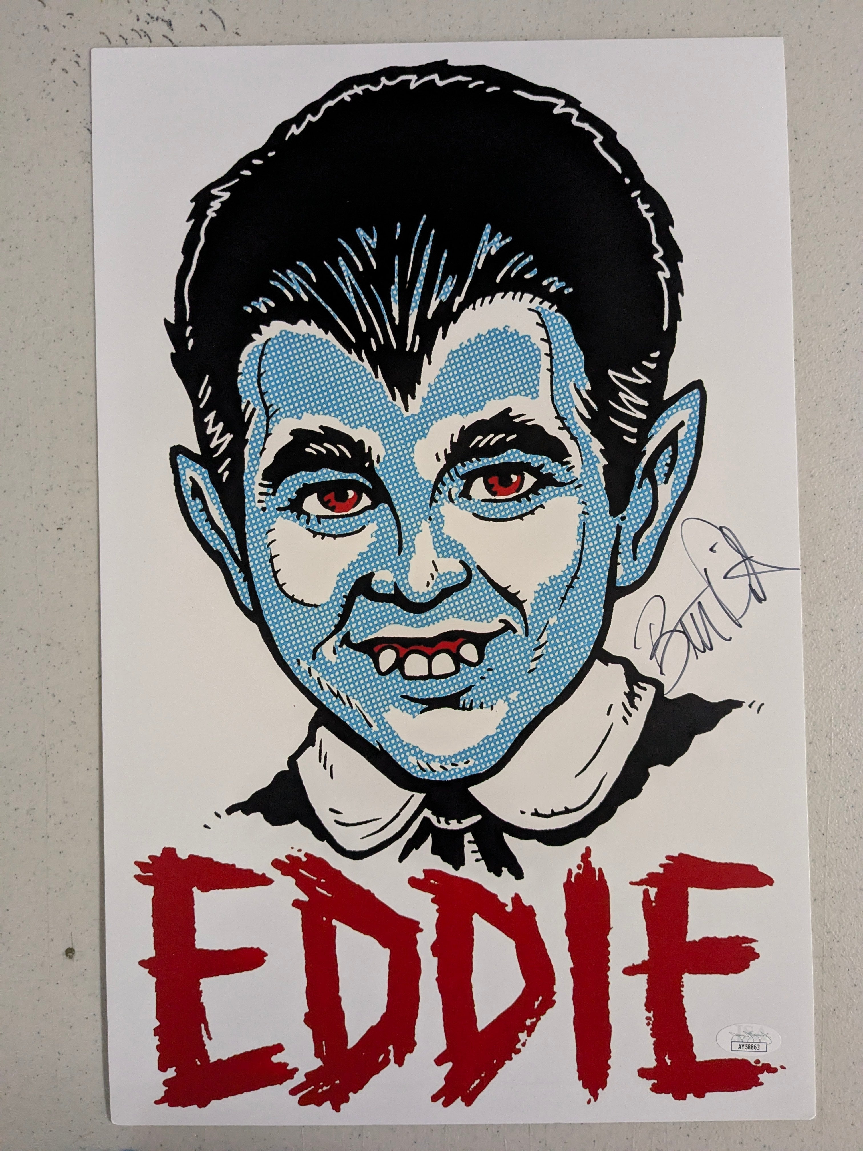 BUTCH PATRICK Signed 11x17 Poster Eddie THE MUNSTERS Autograph JSA COA B