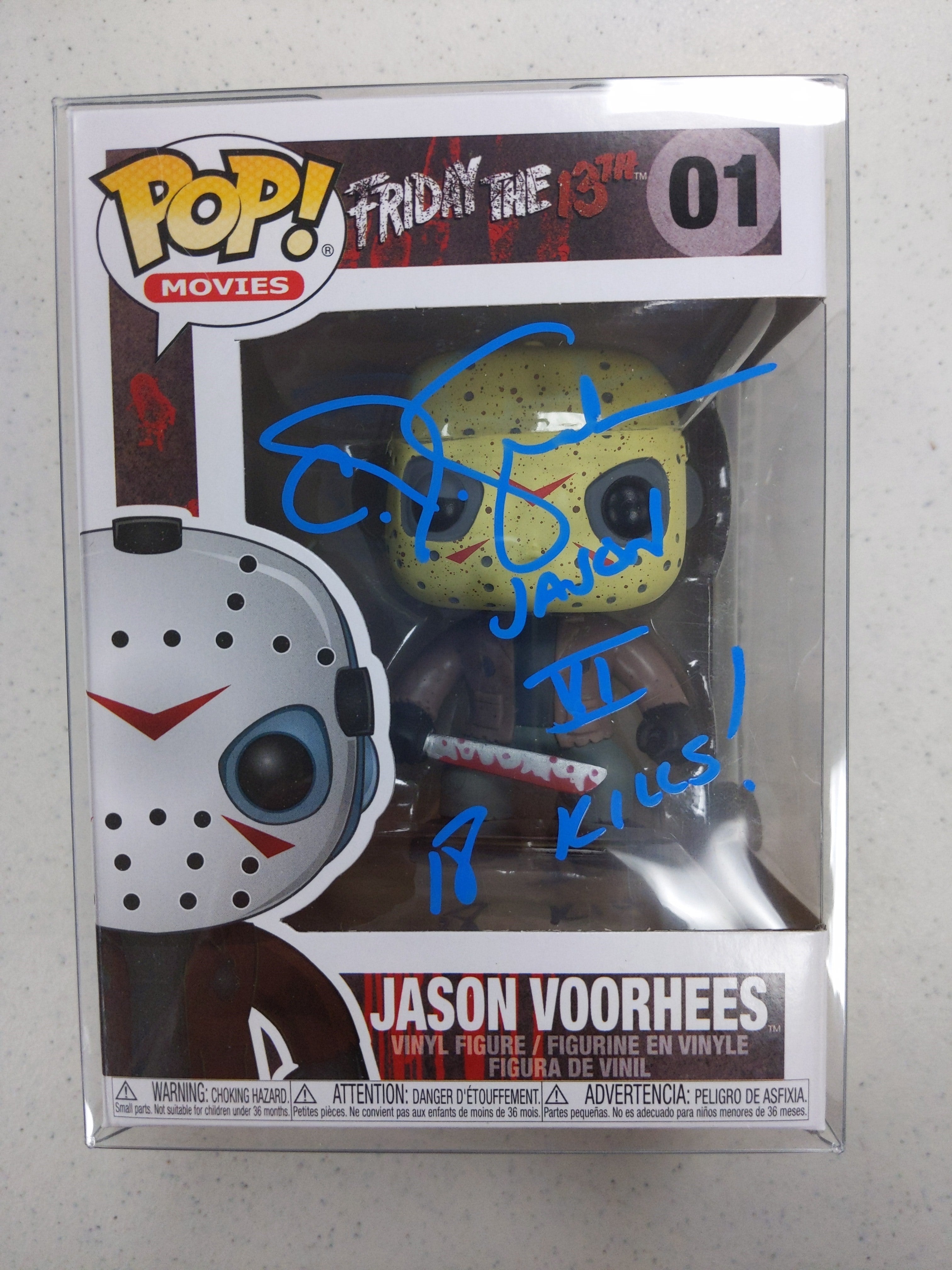 CJ GRAHAM Signed Jason Voorhees Funko Pop Figure Autograph Part 6 BAS HorrorAutographs.com