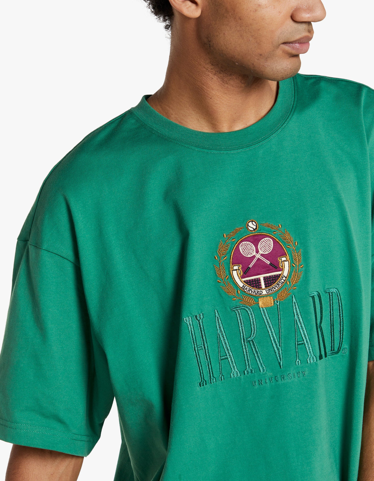 HARVARD UNIVERSITY EMBROIDERY TEE