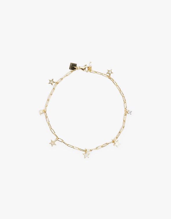 By Charlotte Gold Moonlight Bracelet  Denim Iniquity