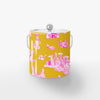 Atlanta Toile Ice Bucket Ice Bucket Gold Pink / Silver