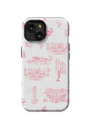 Atlanta Toile iPhone Case Phone Case Red / iPhone 15 / Tough