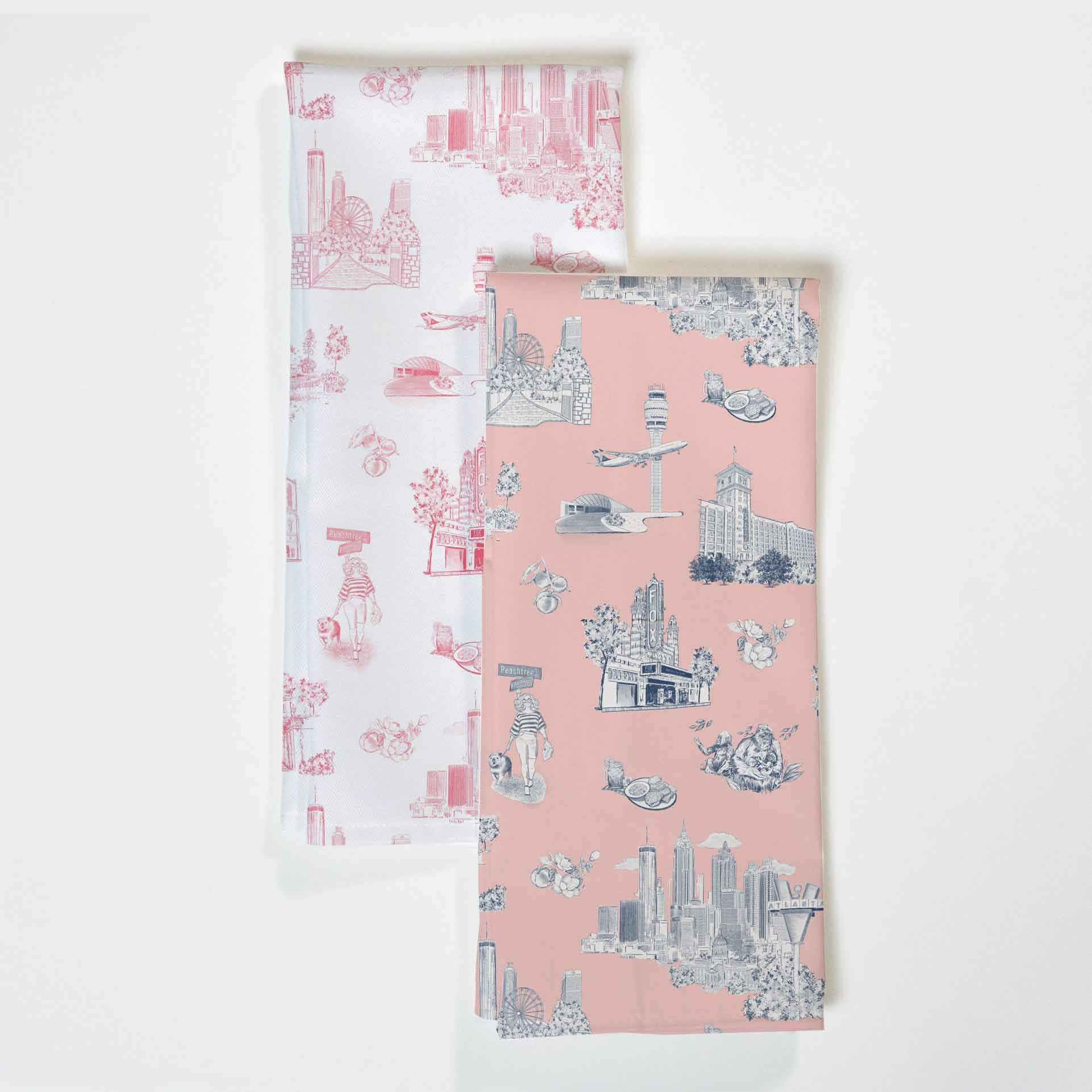 Atlanta Toile Tea Towel Set  Colorful Prints, Wallpaper, Pajamas, Home  Decor, & More