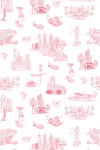 Atlanta Toile Traditional Wallpaper Wallpaper