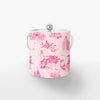 Austin Toile Ice Bucket Ice Bucket Light Pink Pink / Silver