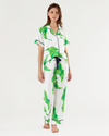 Banana Leaves Pajama Pants Set Pajama Set Green / XS