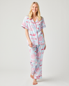 California Toile Pajama Set Pajama Set Light Blue Pink / XXS / Pants