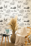 California Toile Peel & Stick Wallpaper Peel & Stick Wallpaper