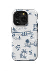 Charleston Toile iPhone Case Phone Case Navy / iPhone 15 Pro / Tough