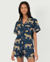 Cheetahs Pajama Set Pajama Set Navy / XXS / Shorts