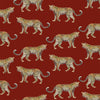 Cheetahs Peel & Stick Wallpaper Peel & Stick Wallpaper Dark Red / Sample