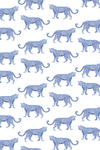 Cheetahs Peel & Stick Wallpaper Peel & Stick Wallpaper Light Blue / 24"x 48"