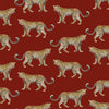 Cheetahs Traditional Wallpaper Wallpaper Dark Red / Sample