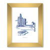 Chicago Print Gallery Print White / 8x10 / Gold Frame