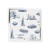 Chicago Toile Coaster Set Coaster Set Navy