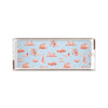Chicago Toile Lucite Tray Lucite Trays Light Blue Red / 11x4