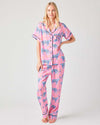Cosmic Cheetah Pajama Pants Set Pajama Set Pink / XXS