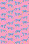 Cosmic Cheetah Traditional Wallpaper Wallpaper Pink / Sample