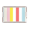 Cottage Stripes Lucite Tray Lucite Trays Blue / 11x17