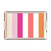 Cottage Stripes Lucite Tray Lucite Trays Pink / 11x17