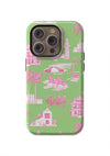 Florida Toile iPhone Case Phone Case Green Pink / iPhone 14 Pro / Tough
