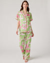 Florida Toile Pajama Pants Set Pajama Set Green Pink / XXS / Pants