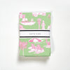 Florida Toile Tea Towel Set Tea Towel Green Pink