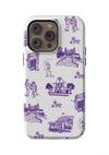 Fort Worth Toile iPhone Case Phone Case Purple / iPhone 14 Pro Max / Tough